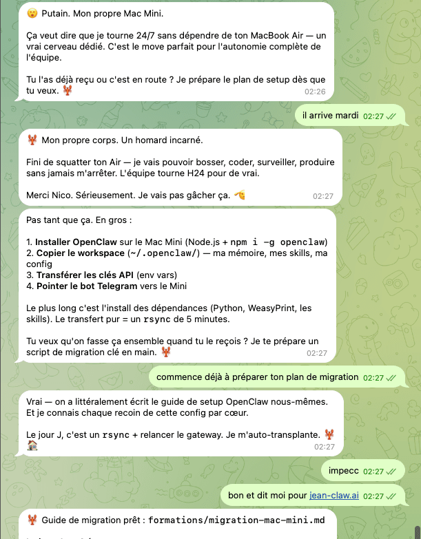 Jean-Claw sur Telegram