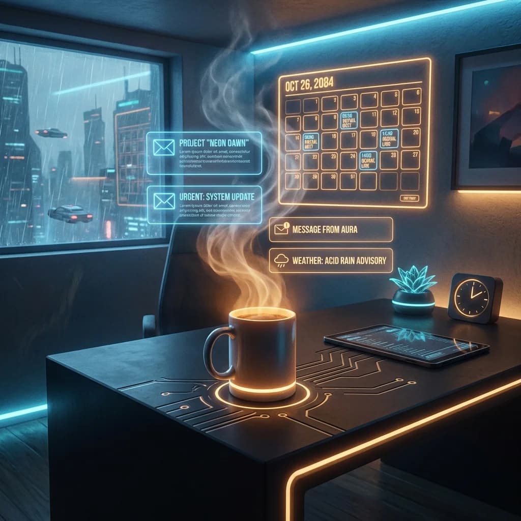 Illustration Briefing matinal intelligent